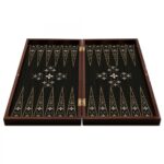 Jeu de Backgammon de luxe avec motif antique_3