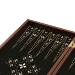 Jeu de Backgammon de luxe avec motif antique_4